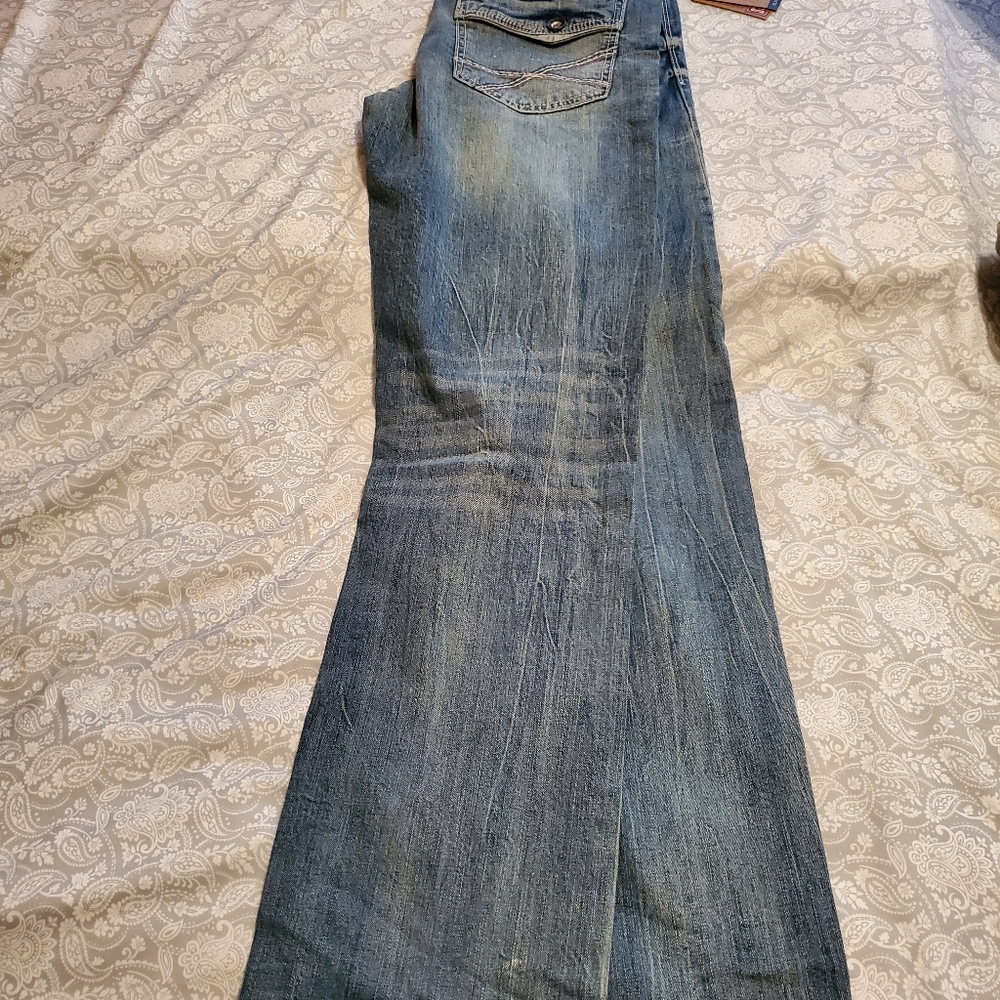 MEN'S AXEL STRETCH DISTRESSED BLUE JEANS